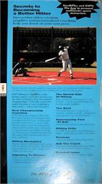 Box back cover for ESPN Baseball : Interactive Hitting on the Panasonic 3DO.