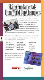 Box back cover for Espn - Let's Go Skiing on the Panasonic 3DO.