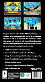 Box back cover for Family Feud on the Panasonic 3DO.
