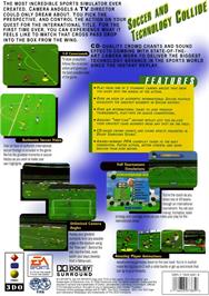 Box back cover for Fifa International Soccer on the Panasonic 3DO.
