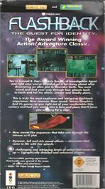 Box back cover for Flashback on the Panasonic 3DO.