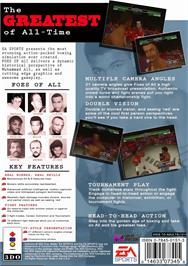 Box back cover for Foes Of Ali on the Panasonic 3DO.