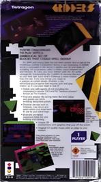Box back cover for Gridders on the Panasonic 3DO.