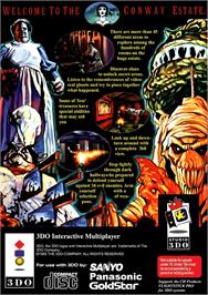 Box back cover for Killing Time on the Panasonic 3DO.