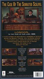 Box back cover for Lost Files Of Sherlock Holmes, The on the Panasonic 3DO.