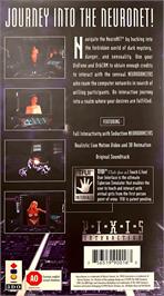 Box back cover for NeuroDancer on the Panasonic 3DO.