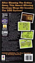 Box back cover for Panzer General on the Panasonic 3DO.