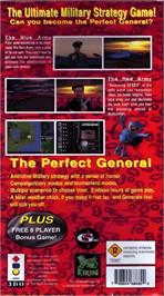 Box back cover for Perfect General, The on the Panasonic 3DO.