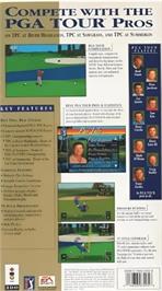Box back cover for Pga Tour 96 on the Panasonic 3DO.