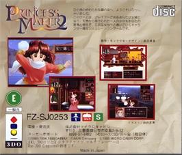 Box back cover for Princess Maker 2 on the Panasonic 3DO.