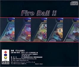 Box back cover for Real Pinball on the Panasonic 3DO.