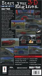 Box back cover for Road and Track Presents - The Need for Speed on the Panasonic 3DO.