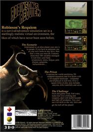 Box back cover for Robinson's Requiem on the Panasonic 3DO.