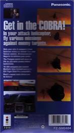 Box back cover for Scramble Cobra on the Panasonic 3DO.