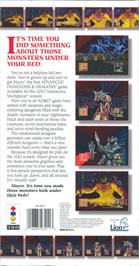 Box back cover for Slayer on the Panasonic 3DO.