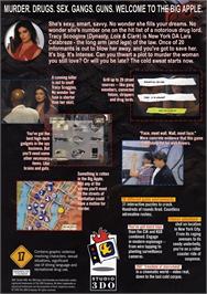 Box back cover for Snow Job on the Panasonic 3DO.