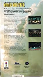 Box back cover for Space Shuttle on the Panasonic 3DO.