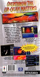 Box back cover for Star Control 2 on the Panasonic 3DO.