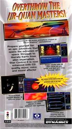 Box back cover for Star Control 2 on the Panasonic 3DO.