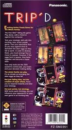Box back cover for Trip'd on the Panasonic 3DO.