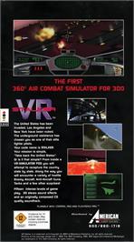Box back cover for Vr Stalker on the Panasonic 3DO.