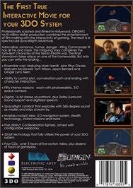 Box back cover for Wing Commander 3 - Heart Of The Tiger on the Panasonic 3DO.