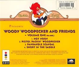 Box back cover for Woody Woodpecker And Friends - Volume One on the Panasonic 3DO.