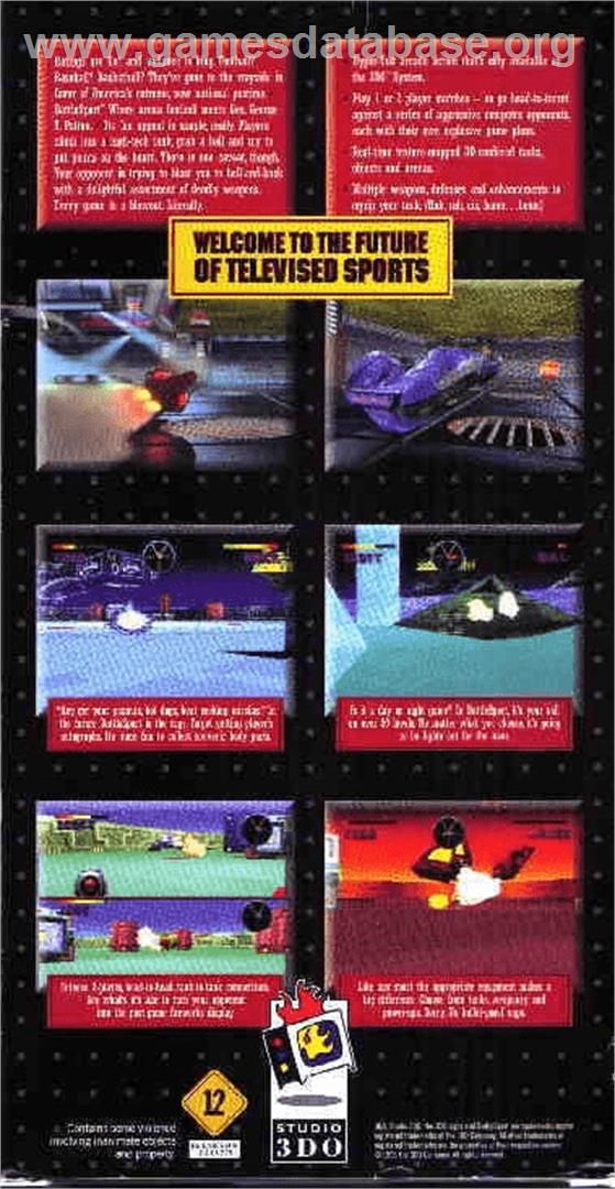 Battlesport - Panasonic 3DO - Artwork - Box Back