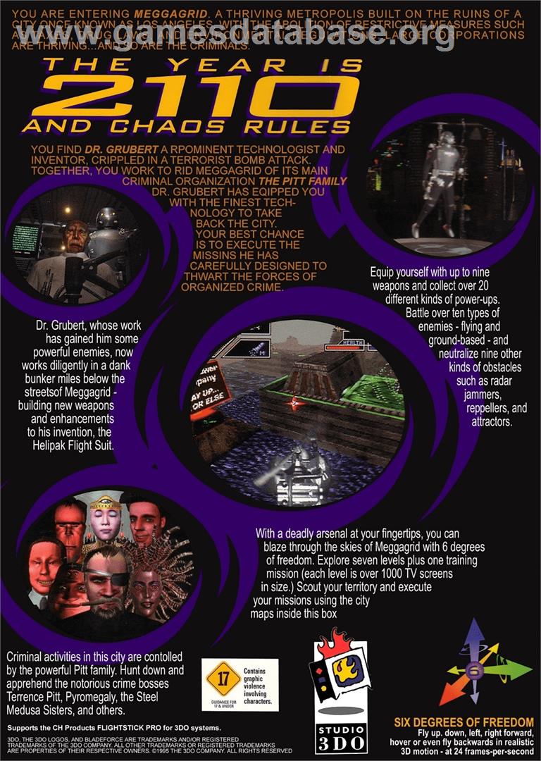 Blade Force - Panasonic 3DO - Artwork - Box Back