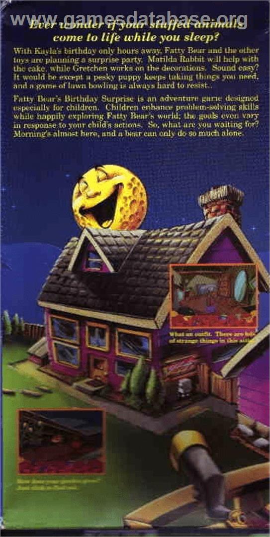 Fatty Bear's Birthday Surprise - Panasonic 3DO - Artwork - Box Back