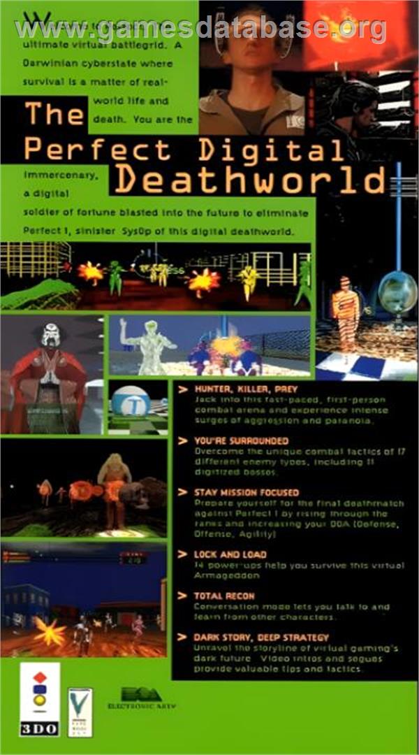 Immercenary - Panasonic 3DO - Artwork - Box Back