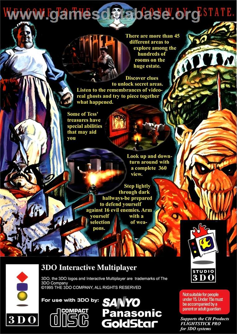 Killing Time - Panasonic 3DO - Artwork - Box Back