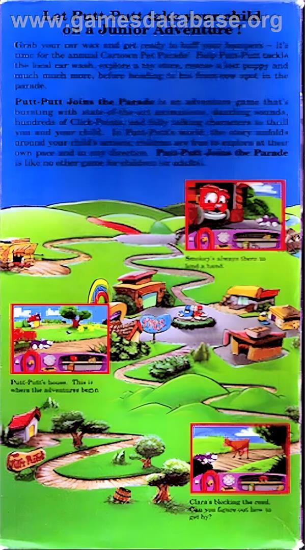 Putt- Putt Joins The Parade - Panasonic 3DO - Artwork - Box Back
