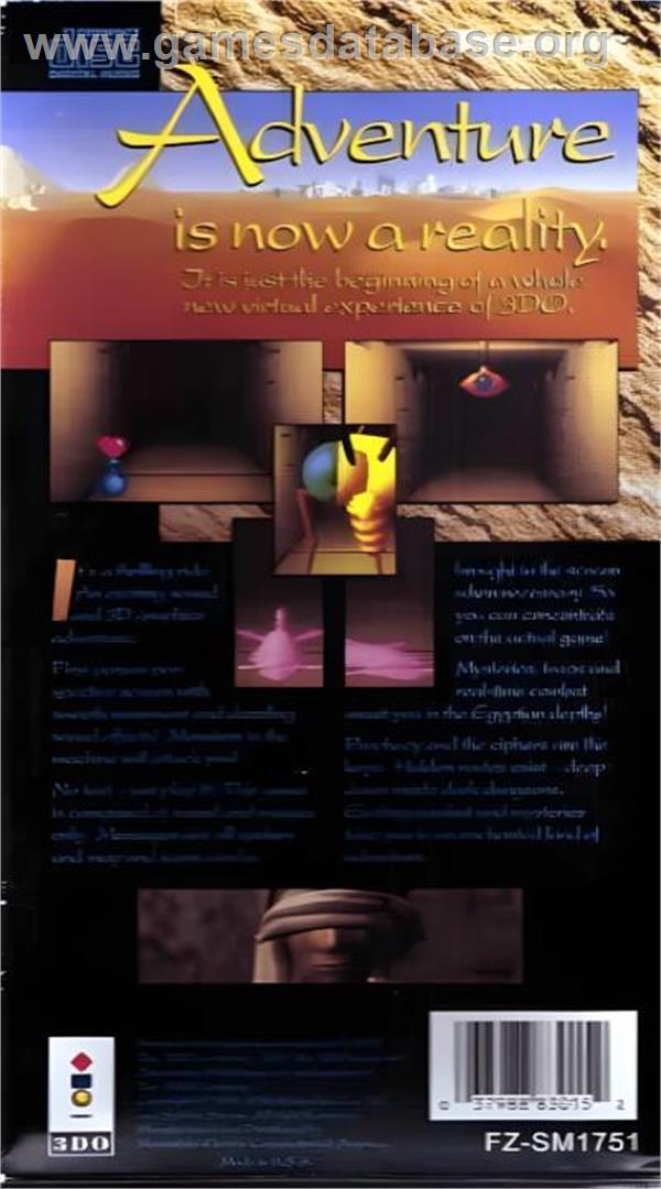 Seal Of The Pharaoh - Panasonic 3DO - Artwork - Box Back