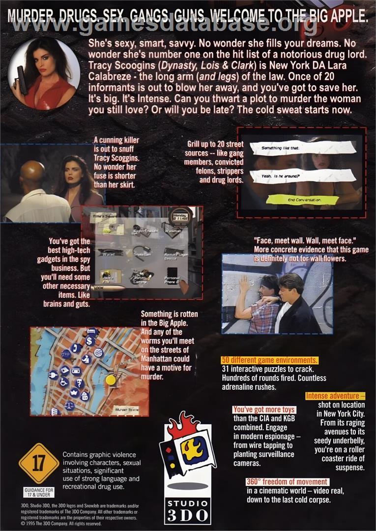 Snow Job - Panasonic 3DO - Artwork - Box Back