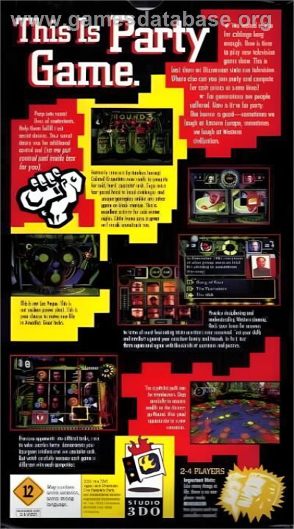 Zhadnost - The Peoples Party - Panasonic 3DO - Artwork - Box Back