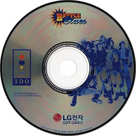 Cartridge artwork for Battle Blues on the Panasonic 3DO.