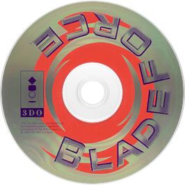 Cartridge artwork for Blade Force on the Panasonic 3DO.