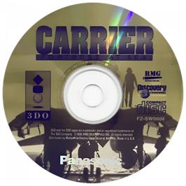 Cartridge artwork for Carrier - Fortress At Sea on the Panasonic 3DO.