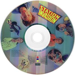 Cartridge artwork for Club 3DO: Station Invasion on the Panasonic 3DO.