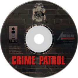 Cartridge artwork for Crime Patrol on the Panasonic 3DO.
