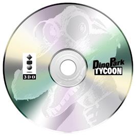 Cartridge artwork for Dinopark Tycoon on the Panasonic 3DO.