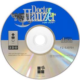 Cartridge artwork for Doctor Hauzer on the Panasonic 3DO.