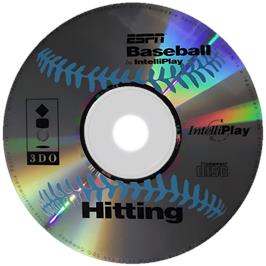 Cartridge artwork for ESPN Baseball : Interactive Hitting on the Panasonic 3DO.
