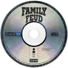 Cartridge artwork for Family Feud on the Panasonic 3DO.