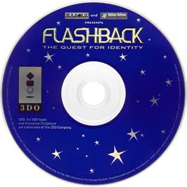 Cartridge artwork for Flashback on the Panasonic 3DO.