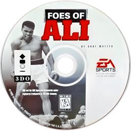 Cartridge artwork for Foes Of Ali on the Panasonic 3DO.