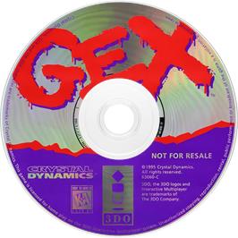 Cartridge artwork for Gex on the Panasonic 3DO.
