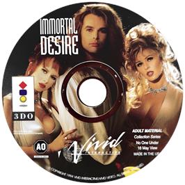Cartridge artwork for Immortal Desire on the Panasonic 3DO.