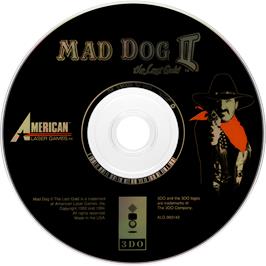 Cartridge artwork for Mad Dog 2 - The Lost Gold on the Panasonic 3DO.